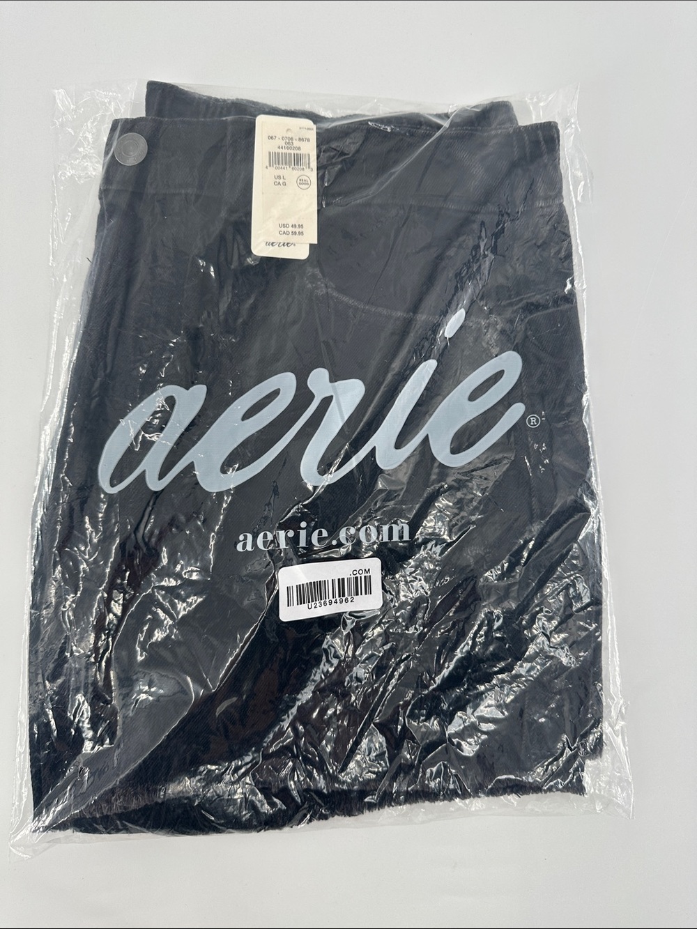aerie Black Jean Shorts